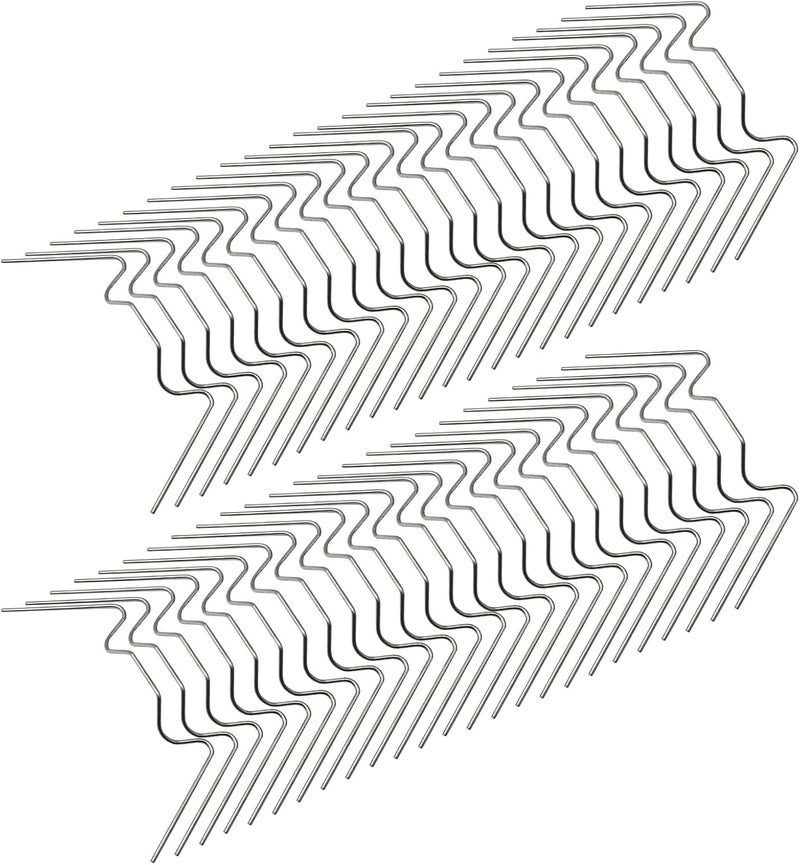 MDEOOSKY 50pcs Greenhouse Glazing Clips Stainless Steel W Type Clip Leaf Spring Clips Mini for Hanging Leaf Spring Clips Wire Fixing Clips for Greenhouse Glass - Image 3
